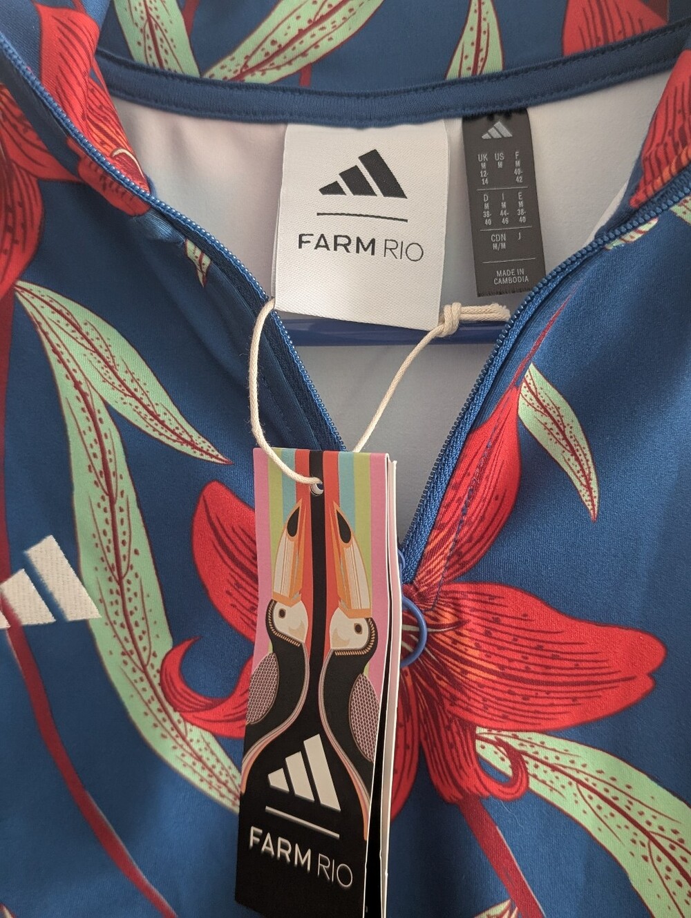 Farm Rio X Adidas Bodysuit NWT - Picture 2 of 5